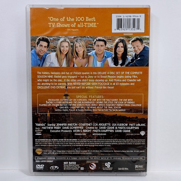 Friends The Complete Ninth Season DVD 4-Disc Box Set Deluxe Edition TV Sitcom - Picture 2 of 5